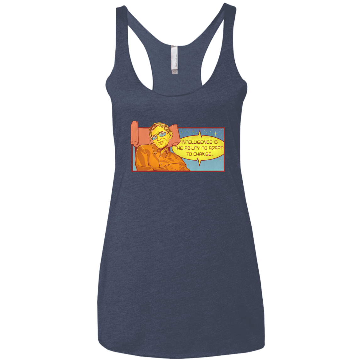 T-Shirts Vintage Navy / X-Small HAWKING intelligance Women's Triblend Racerback Tank