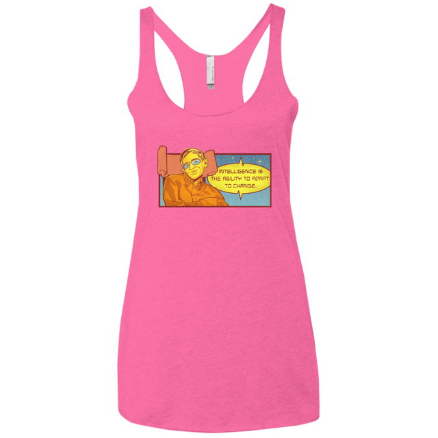 T-Shirts Vintage Pink / X-Small HAWKING intelligance Women's Triblend Racerback Tank