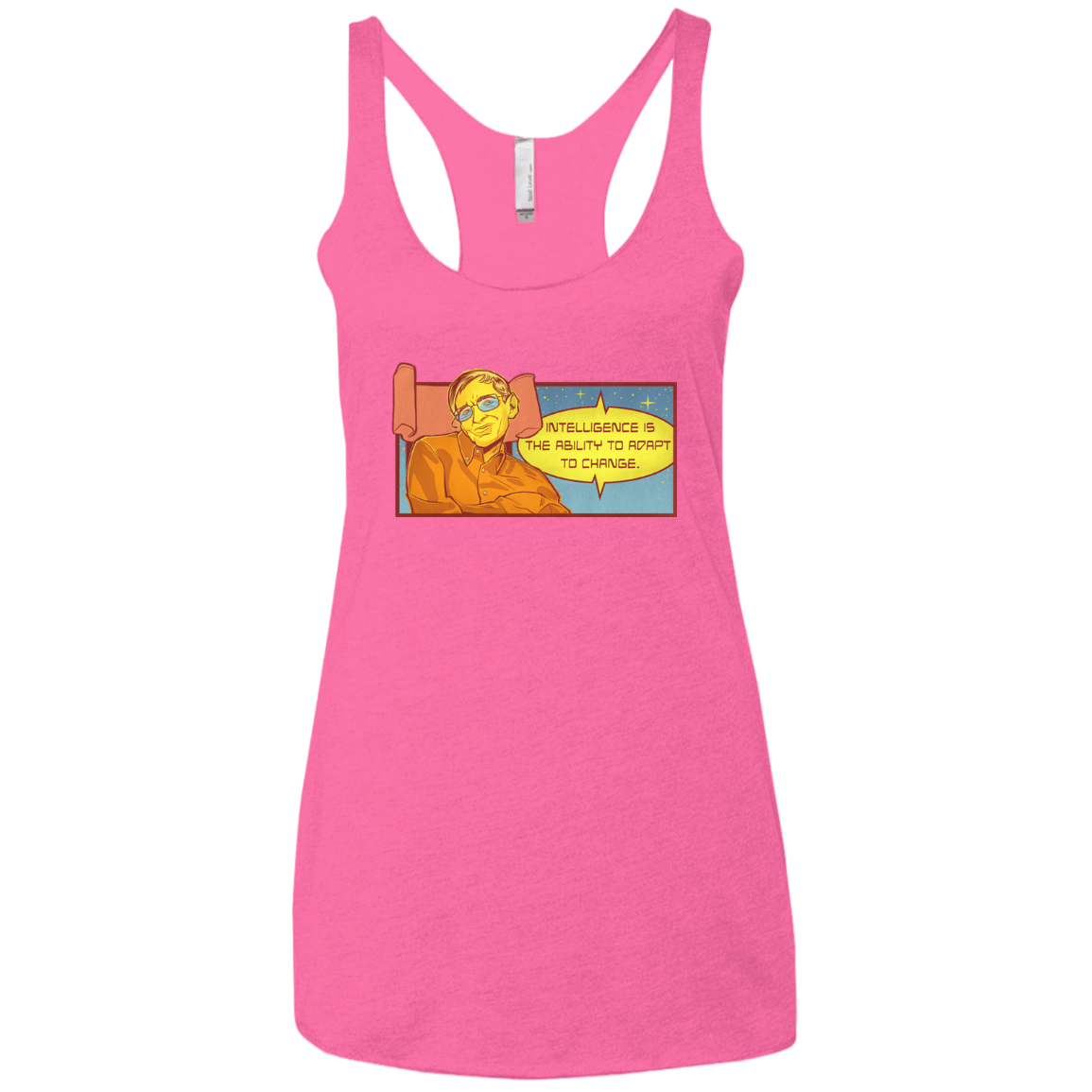 T-Shirts Vintage Pink / X-Small HAWKING intelligance Women's Triblend Racerback Tank