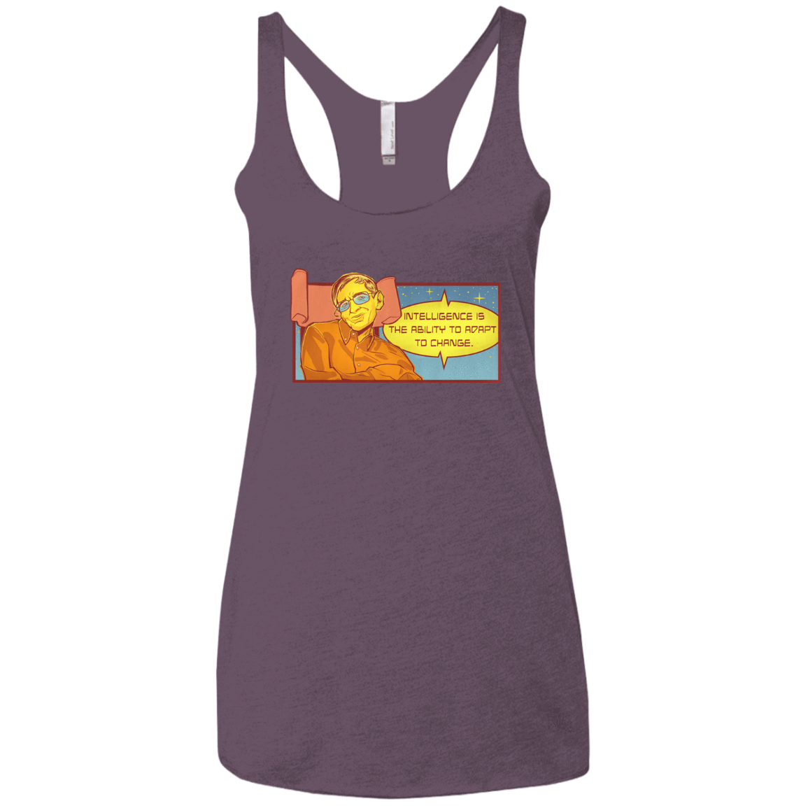 T-Shirts Vintage Purple / X-Small HAWKING intelligance Women's Triblend Racerback Tank