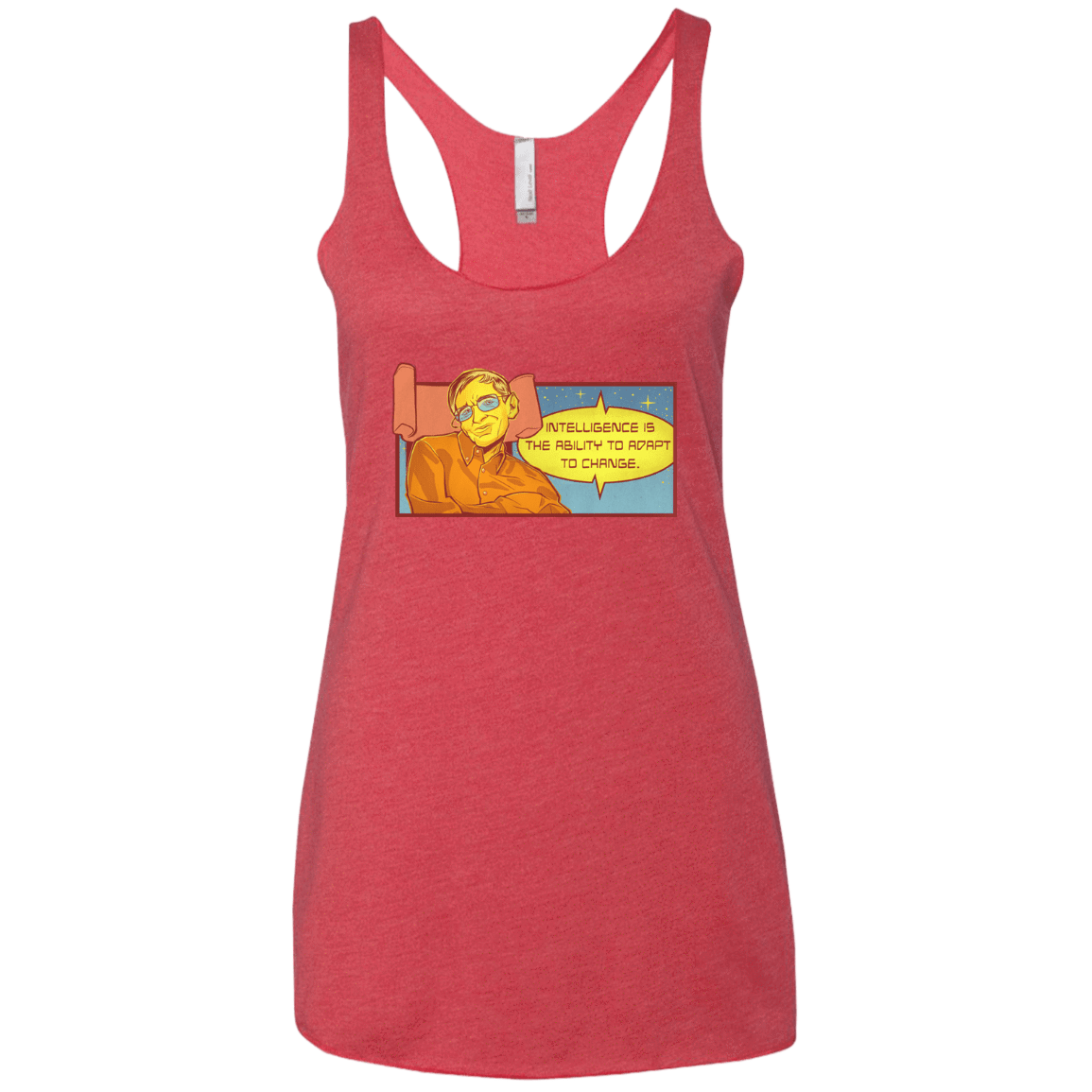 T-Shirts Vintage Red / X-Small HAWKING intelligance Women's Triblend Racerback Tank