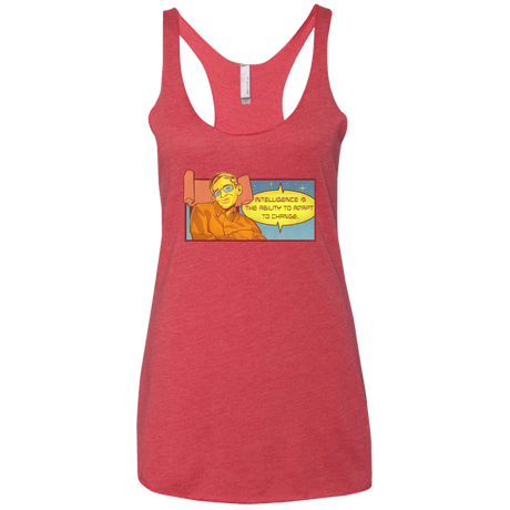 T-Shirts Vintage Red / X-Small HAWKING intelligance Women's Triblend Racerback Tank