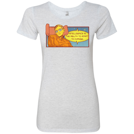 T-Shirts Heather White / S HAWKING intelligance Women's Triblend T-Shirt