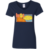 T-Shirts Navy / S HAWKING intelligance Women's V-Neck T-Shirt