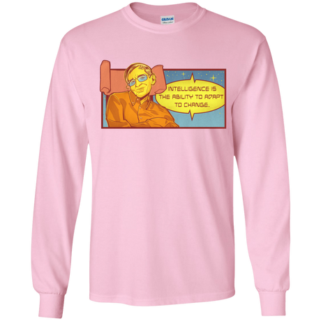 T-Shirts Light Pink / YS HAWKING intelligance Youth Long Sleeve T-Shirt