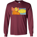 T-Shirts Maroon / YS HAWKING intelligance Youth Long Sleeve T-Shirt