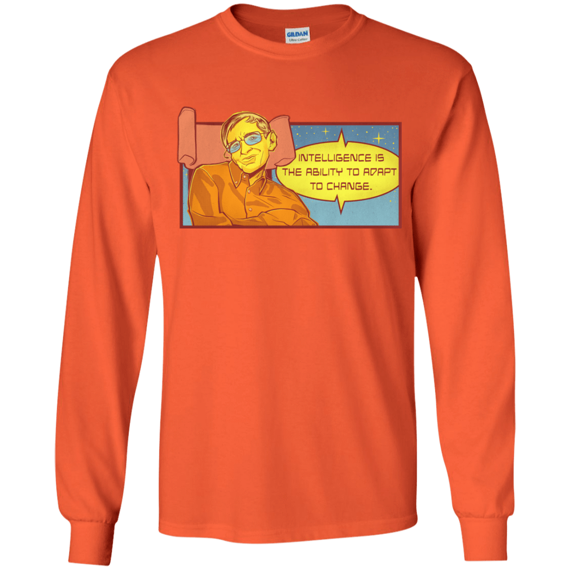 T-Shirts Orange / YS HAWKING intelligance Youth Long Sleeve T-Shirt