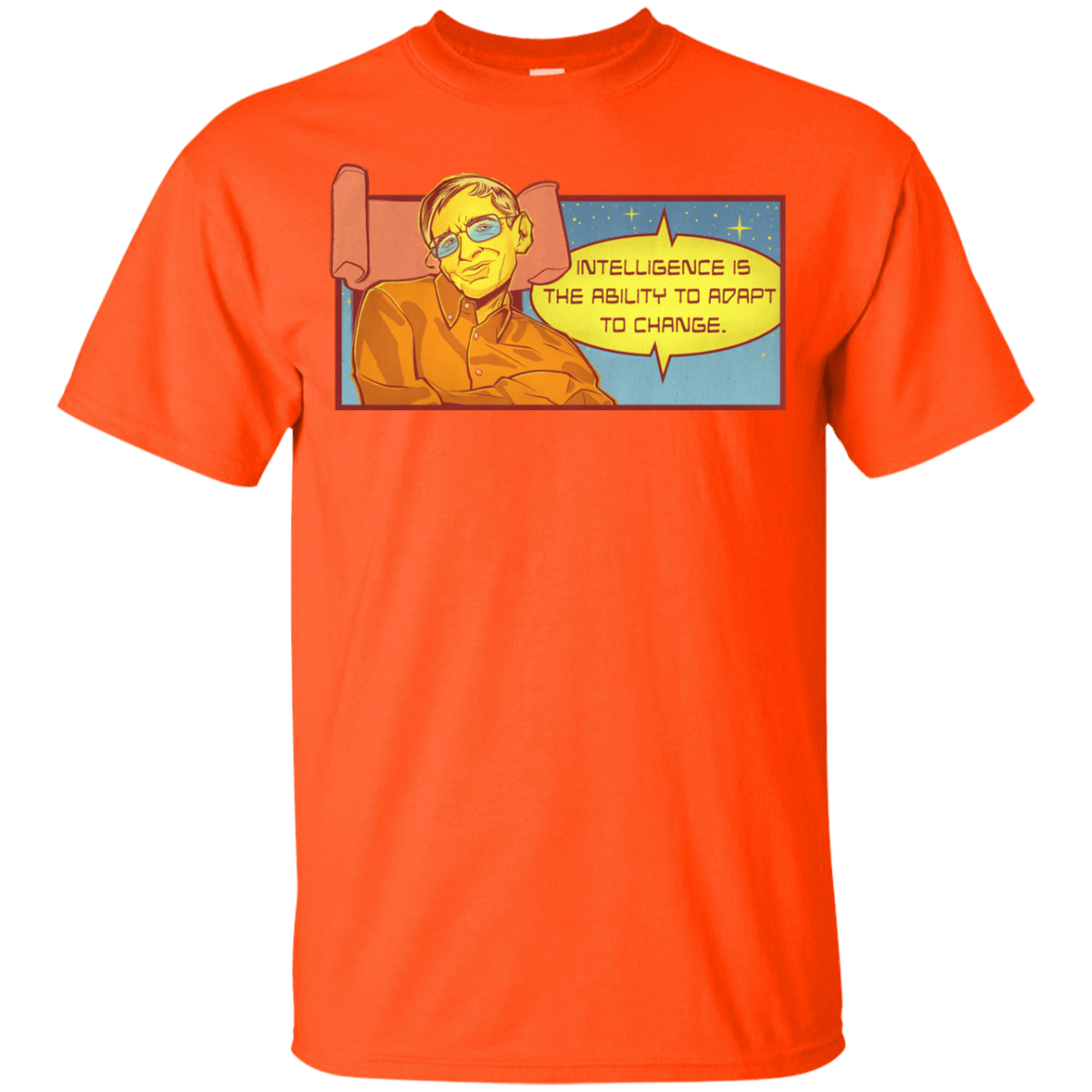 T-Shirts Orange / YXS HAWKING intelligance Youth T-Shirt