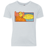 T-Shirts Heather White / YXS HAWKING intelligance Youth Triblend T-Shirt