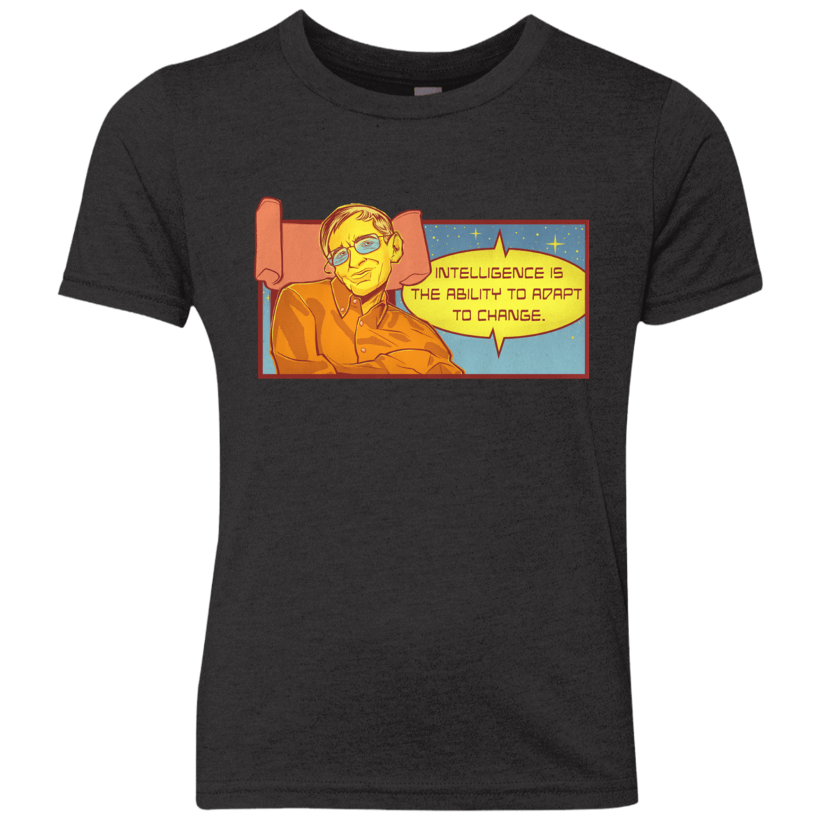 T-Shirts Vintage Black / YXS HAWKING intelligance Youth Triblend T-Shirt