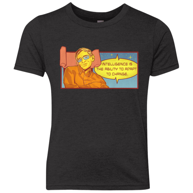 T-Shirts Vintage Black / YXS HAWKING intelligance Youth Triblend T-Shirt
