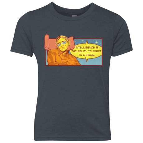 T-Shirts Vintage Navy / YXS HAWKING intelligance Youth Triblend T-Shirt