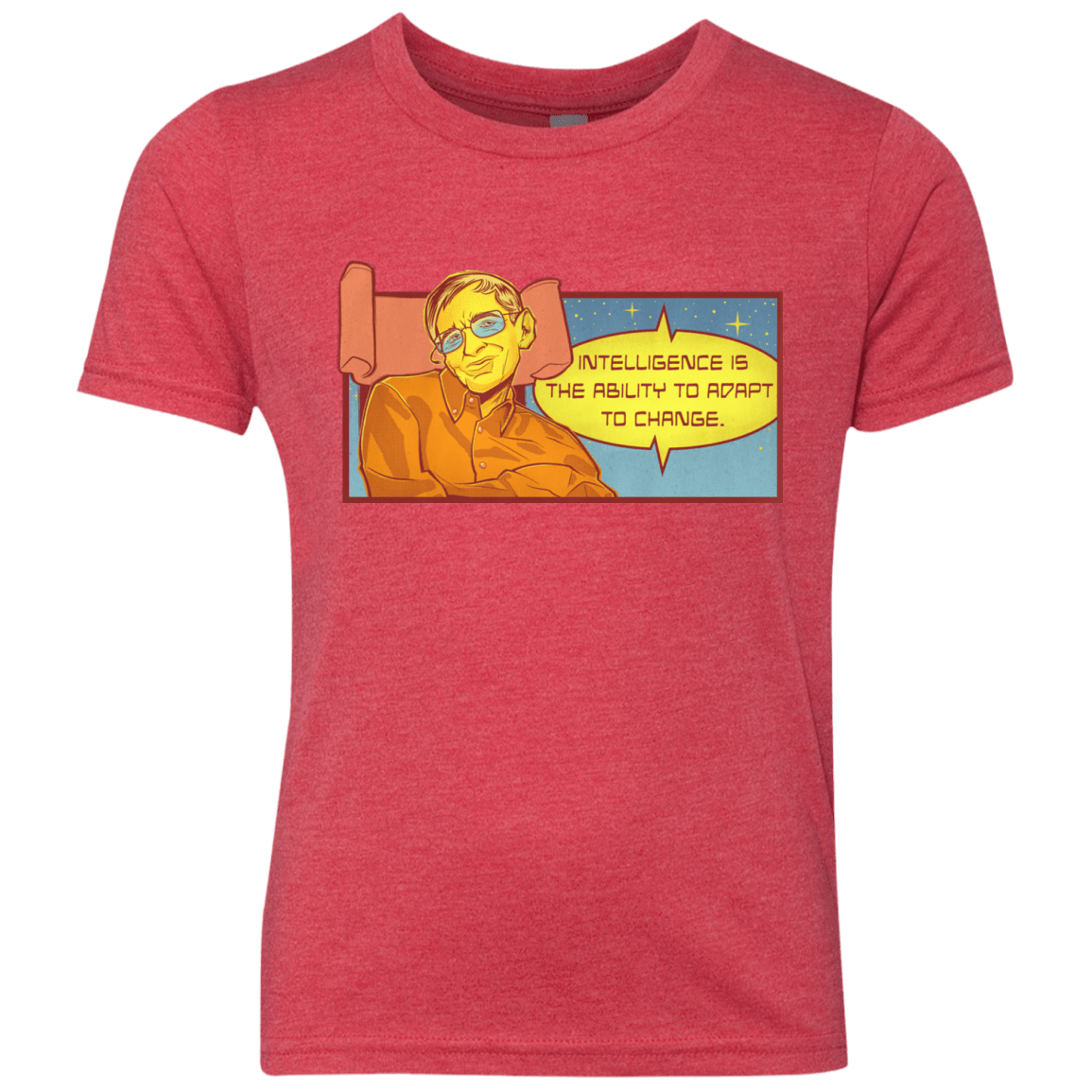 T-Shirts Vintage Red / YXS HAWKING intelligance Youth Triblend T-Shirt