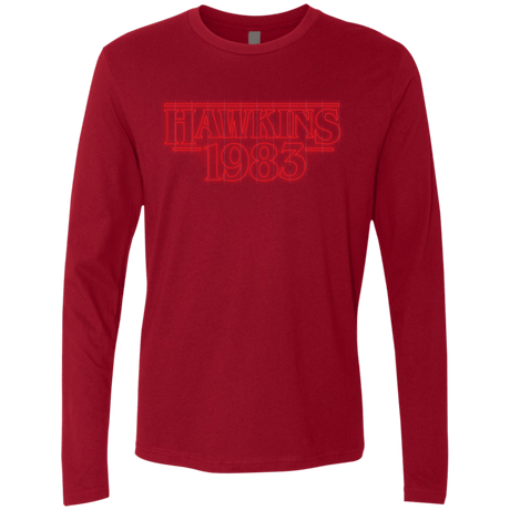 T-Shirts Cardinal / Small Hawkins 83 Men's Premium Long Sleeve