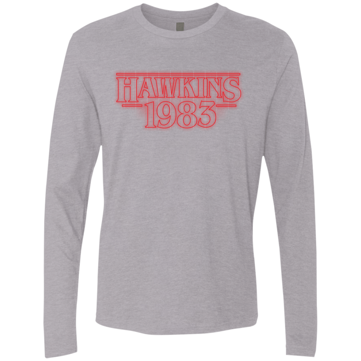 T-Shirts Heather Grey / Small Hawkins 83 Men's Premium Long Sleeve
