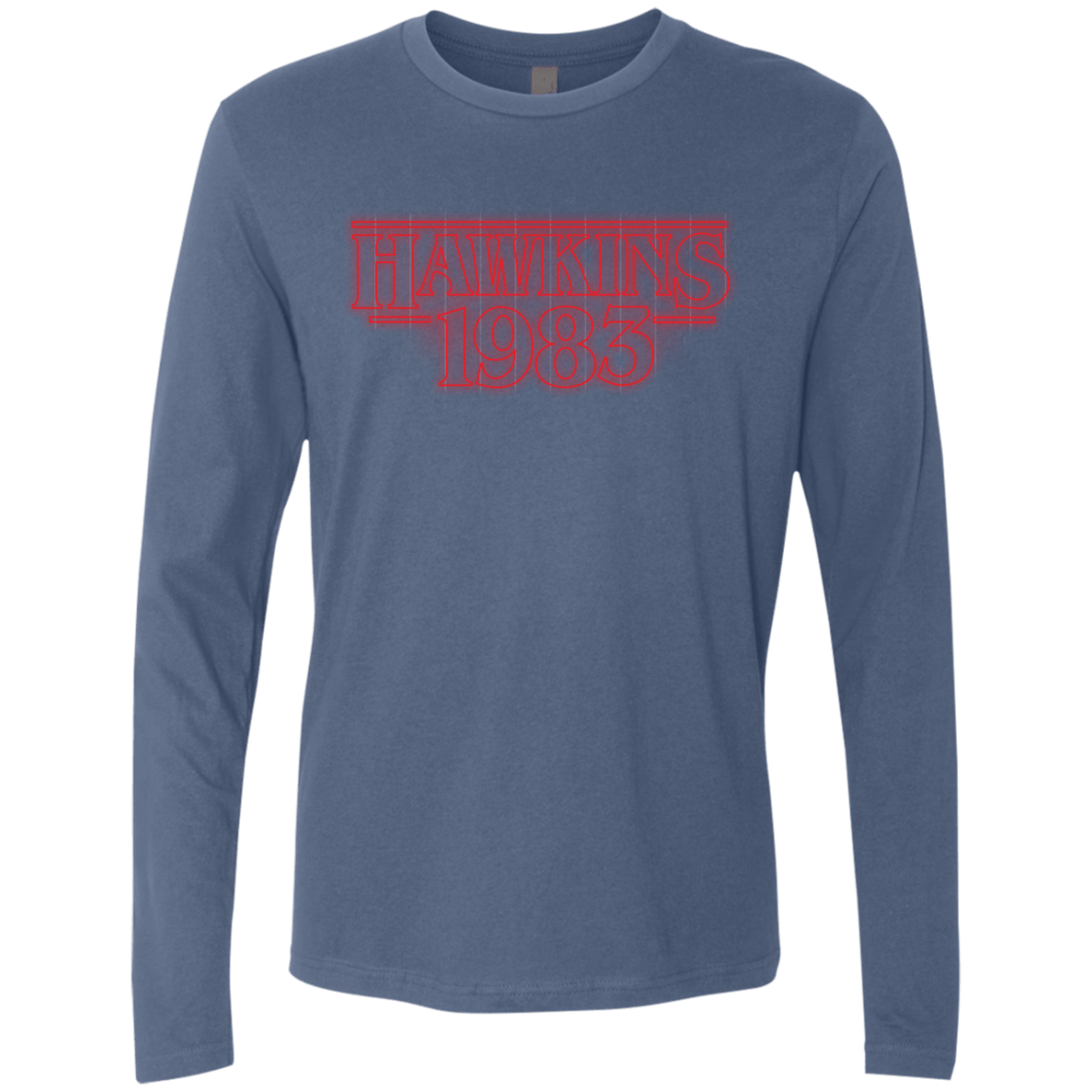 T-Shirts Indigo / Small Hawkins 83 Men's Premium Long Sleeve