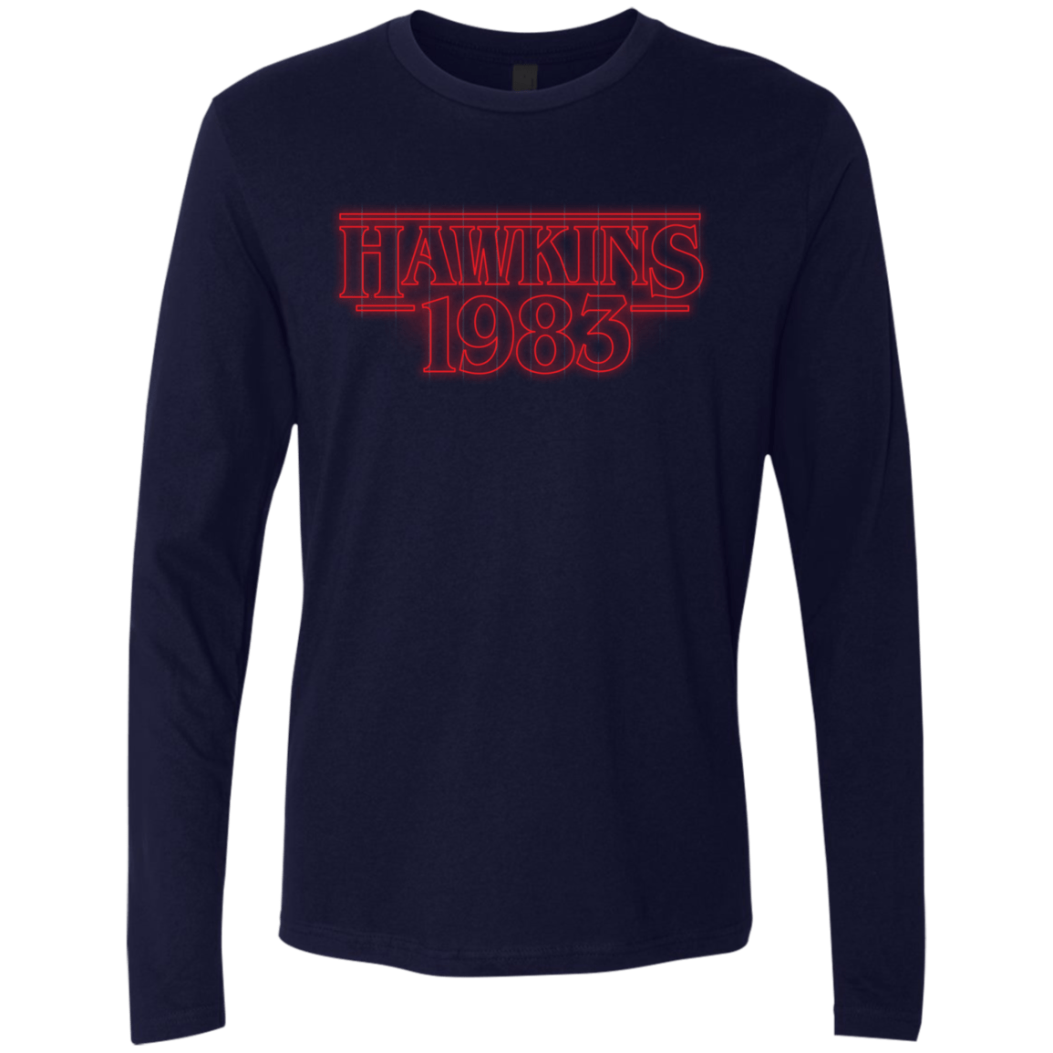 T-Shirts Midnight Navy / Small Hawkins 83 Men's Premium Long Sleeve