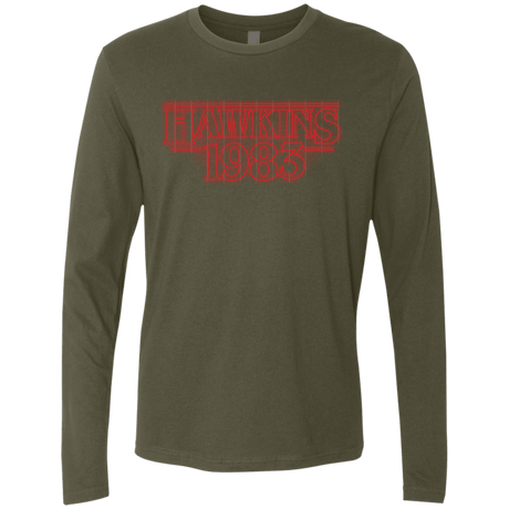 T-Shirts Military Green / Small Hawkins 83 Men's Premium Long Sleeve