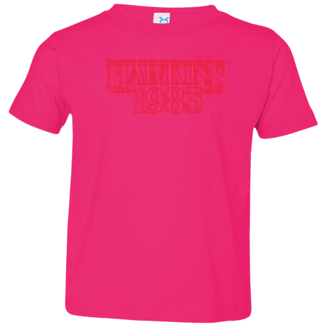 T-Shirts Hot Pink / 2T Hawkins 83 Toddler Premium T-Shirt