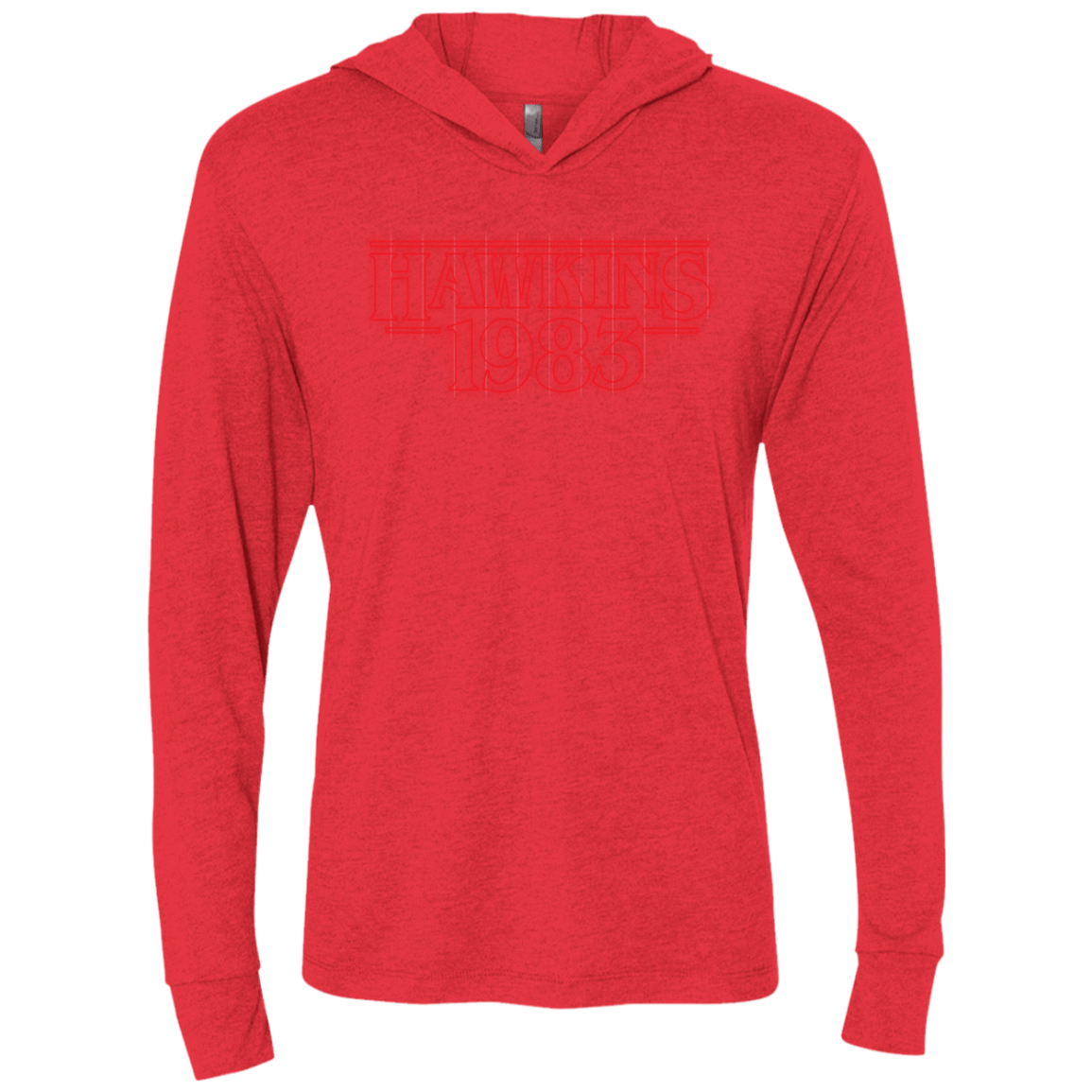 T-Shirts Vintage Red / X-Small Hawkins 83 Triblend Long Sleeve Hoodie Tee
