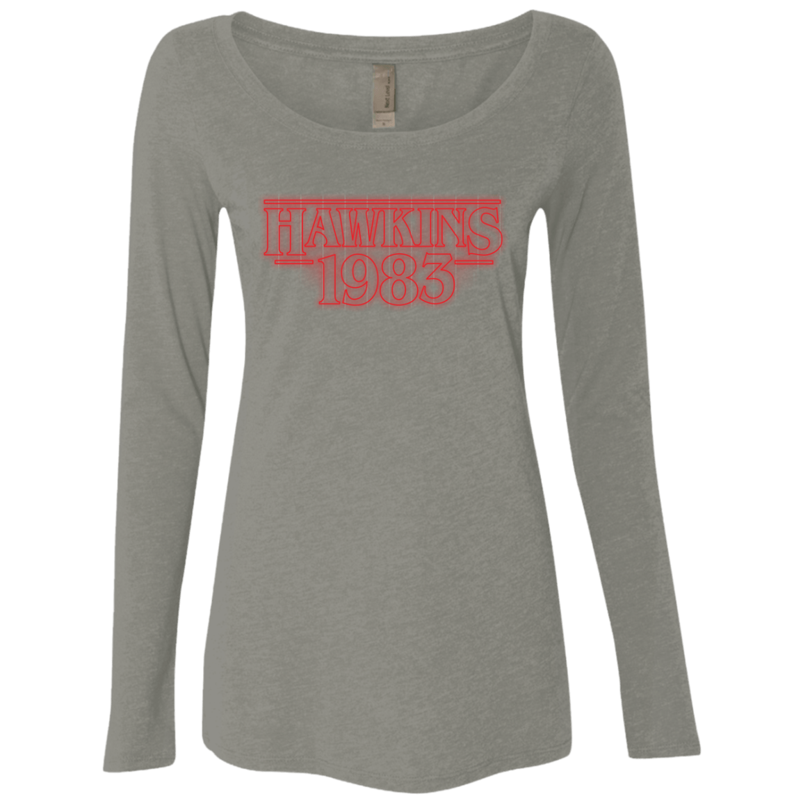 T-Shirts Venetian Grey / Small Hawkins 83 Women's Triblend Long Sleeve Shirt