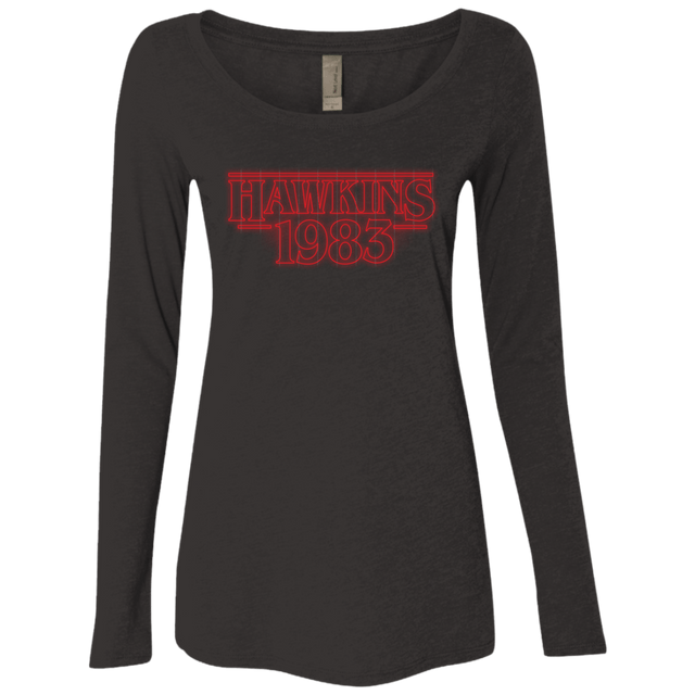 T-Shirts Vintage Black / Small Hawkins 83 Women's Triblend Long Sleeve Shirt