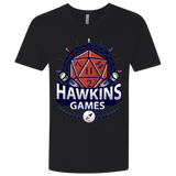 T-Shirts Black / X-Small Hawkins Games Men's Premium V-Neck