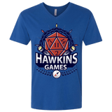 T-Shirts Royal / X-Small Hawkins Games Men's Premium V-Neck