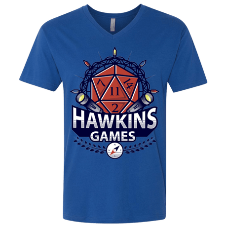 T-Shirts Royal / X-Small Hawkins Games Men's Premium V-Neck