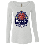 T-Shirts Heather White / Small Hawkins Games Women's Triblend Long Sleeve Shirt
