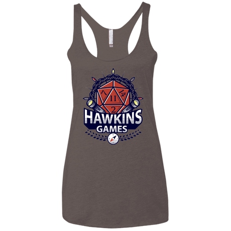 T-Shirts Macchiato / X-Small Hawkins Games Women's Triblend Racerback Tank