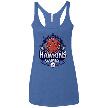 T-Shirts Vintage Royal / X-Small Hawkins Games Women's Triblend Racerback Tank