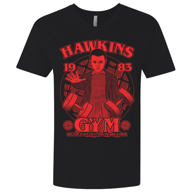 T-Shirts Black / X-Small Hawkins Gym Men's Premium V-Neck