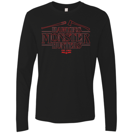 T-Shirts Black / Small Hawkins Monster Hunters Men's Premium Long Sleeve