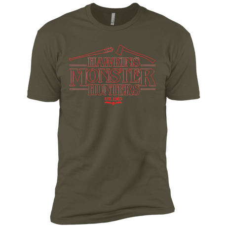 T-Shirts Military Green / X-Small Hawkins Monster Hunters Men's Premium T-Shirt