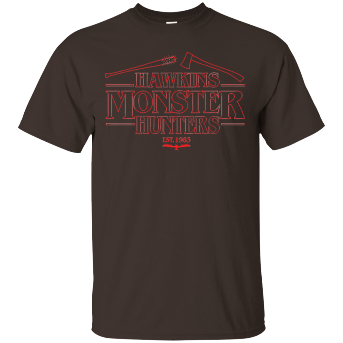 T-Shirts Dark Chocolate / Small Hawkins Monster Hunters T-Shirt