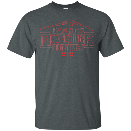 T-Shirts Dark Heather / Small Hawkins Monster Hunters T-Shirt
