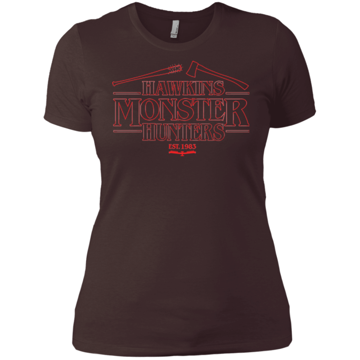 T-Shirts Dark Chocolate / X-Small Hawkins Monster Hunters Women's Premium T-Shirt