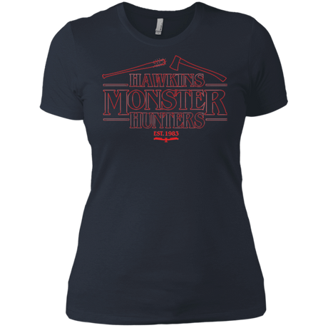 T-Shirts Indigo / X-Small Hawkins Monster Hunters Women's Premium T-Shirt