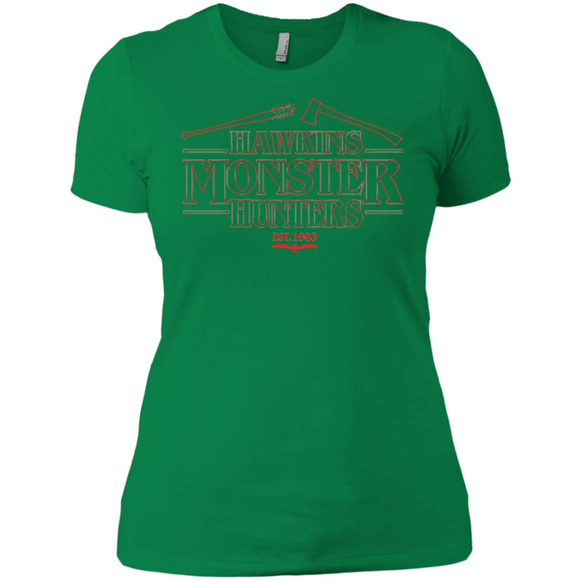 T-Shirts Kelly Green / X-Small Hawkins Monster Hunters Women's Premium T-Shirt