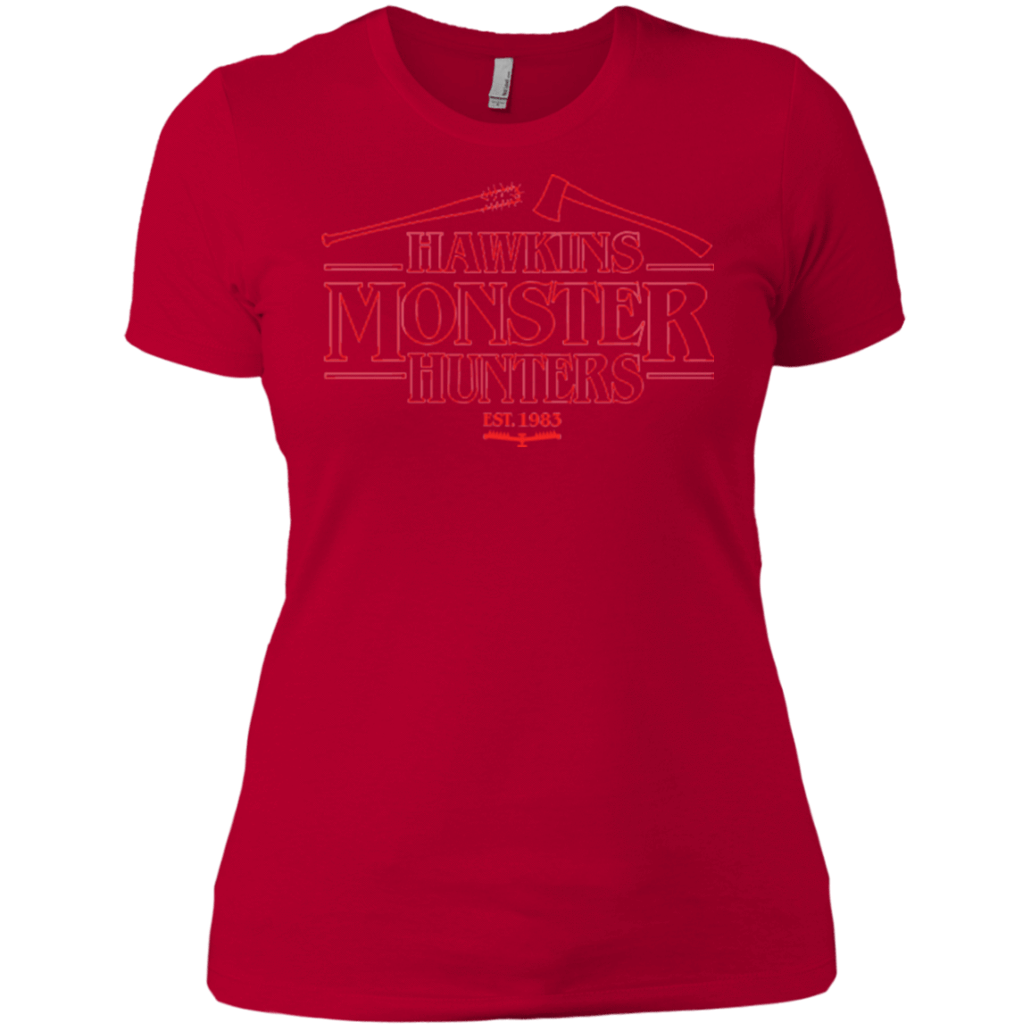 T-Shirts Red / X-Small Hawkins Monster Hunters Women's Premium T-Shirt