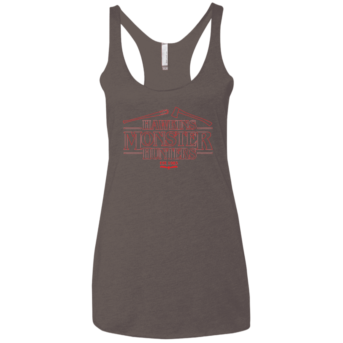 T-Shirts Macchiato / X-Small Hawkins Monster Hunters Women's Triblend Racerback Tank