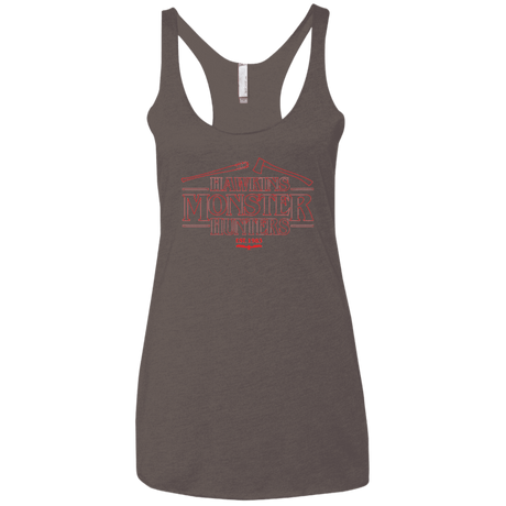 T-Shirts Macchiato / X-Small Hawkins Monster Hunters Women's Triblend Racerback Tank