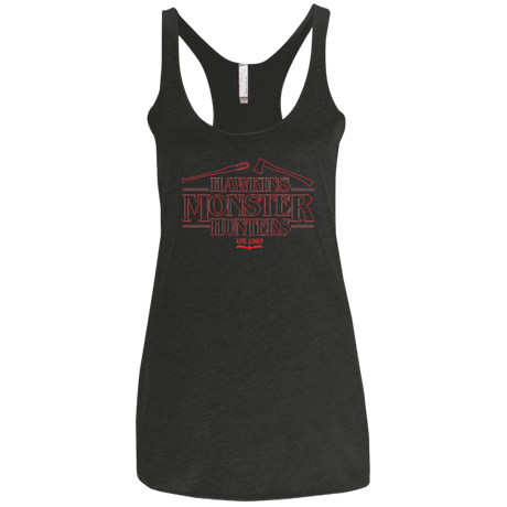T-Shirts Vintage Black / X-Small Hawkins Monster Hunters Women's Triblend Racerback Tank