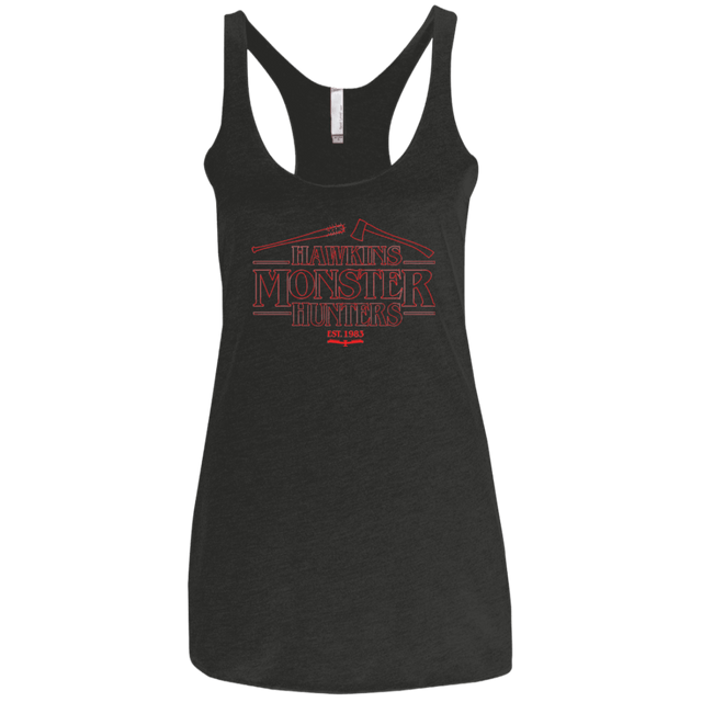 T-Shirts Vintage Black / X-Small Hawkins Monster Hunters Women's Triblend Racerback Tank