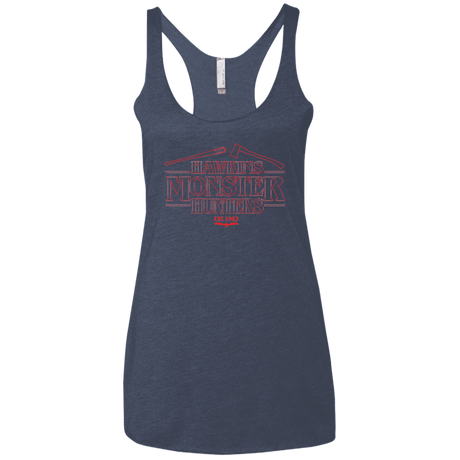 T-Shirts Vintage Navy / X-Small Hawkins Monster Hunters Women's Triblend Racerback Tank