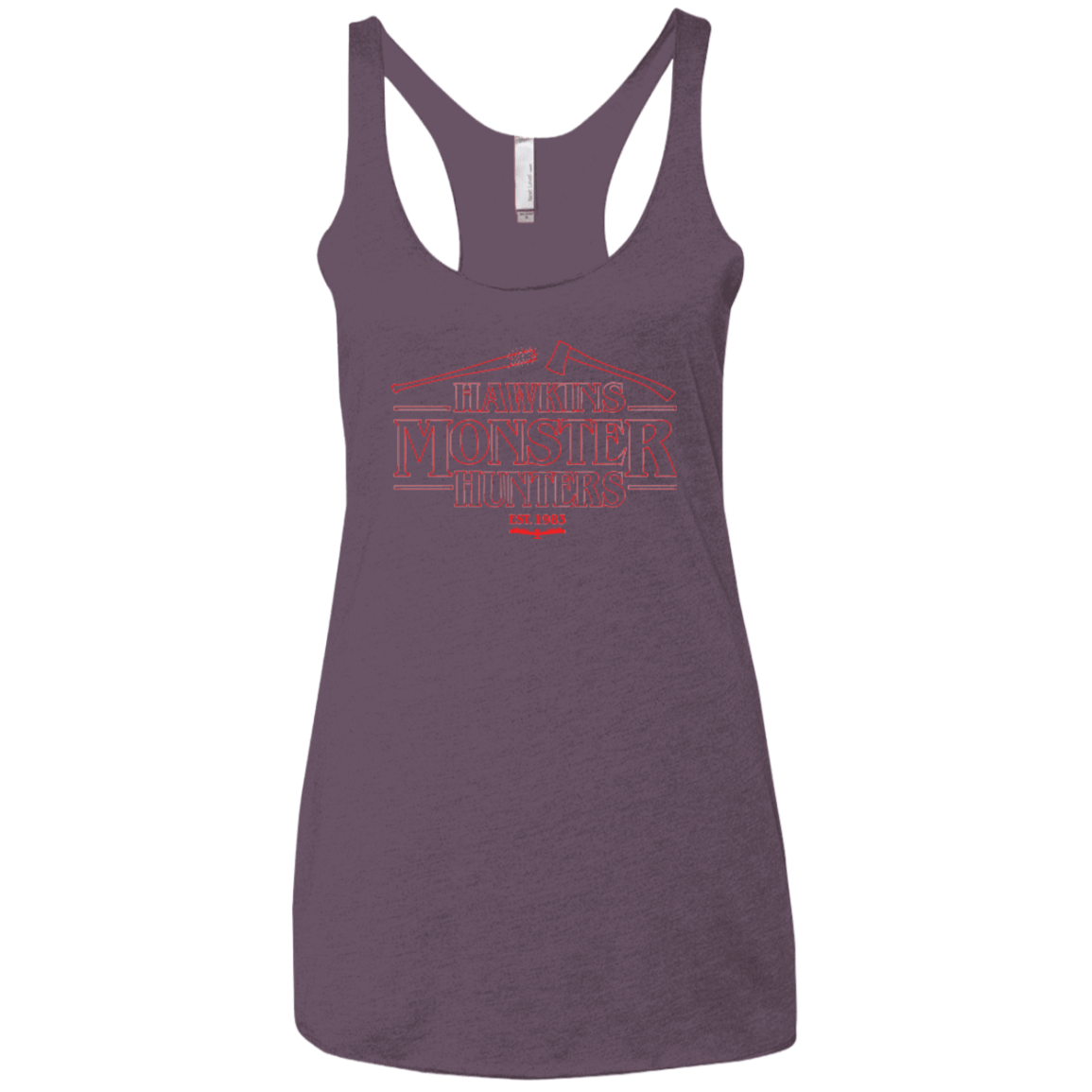 T-Shirts Vintage Purple / X-Small Hawkins Monster Hunters Women's Triblend Racerback Tank