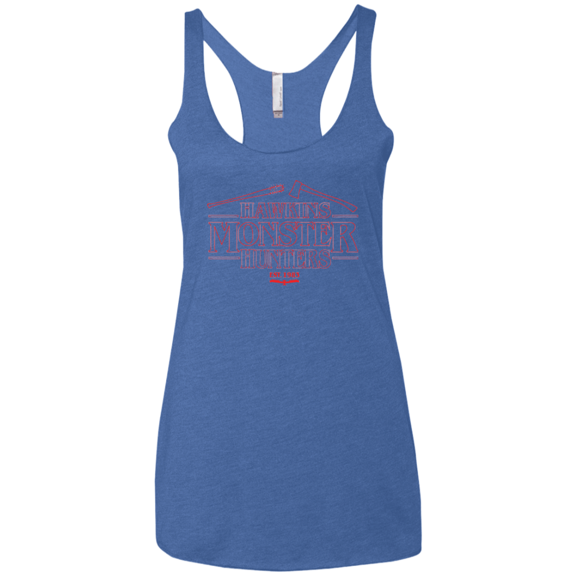 T-Shirts Vintage Royal / X-Small Hawkins Monster Hunters Women's Triblend Racerback Tank