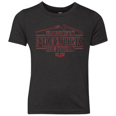 T-Shirts Vintage Black / YXS Hawkins Monster Hunters Youth Triblend T-Shirt