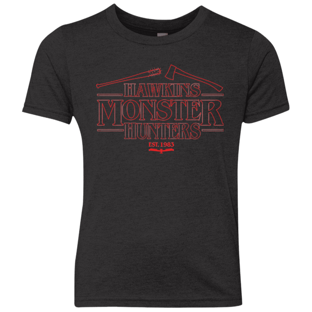 T-Shirts Vintage Black / YXS Hawkins Monster Hunters Youth Triblend T-Shirt